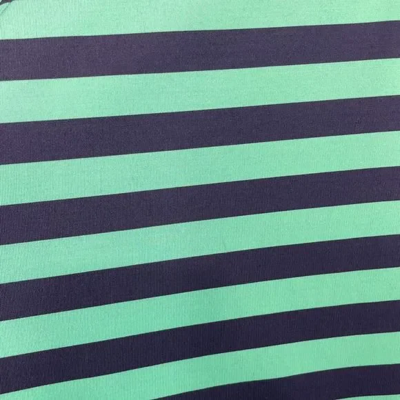 Greyson Polo Shirt Mens Medium Blue Green Striped Performance Stretch Golf * - Picture 12 of 13